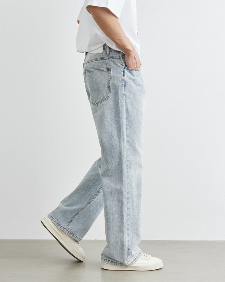 Soft Stone Straight Denim