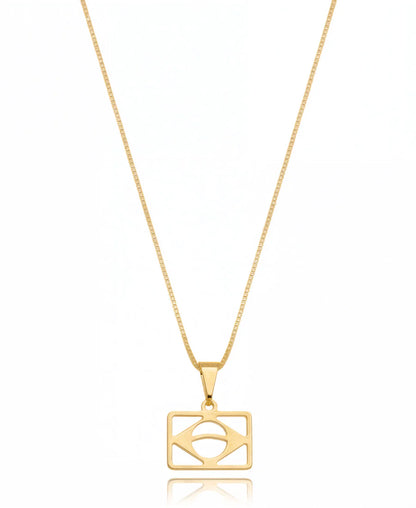 Brazil Pendant Necklace – 18K Gold Plated