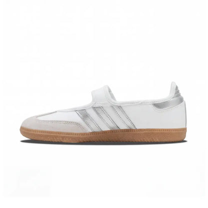 Samba Jane White Silver Metallic
