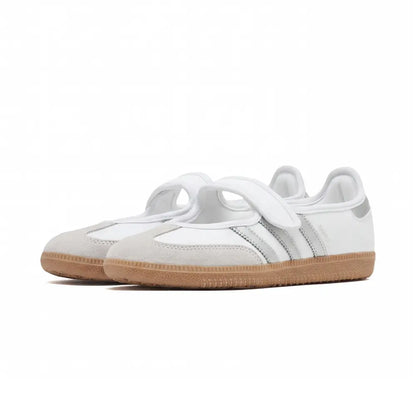 Samba Jane White Silver Metallic