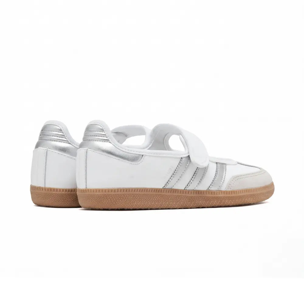 Samba Jane White Silver Metallic