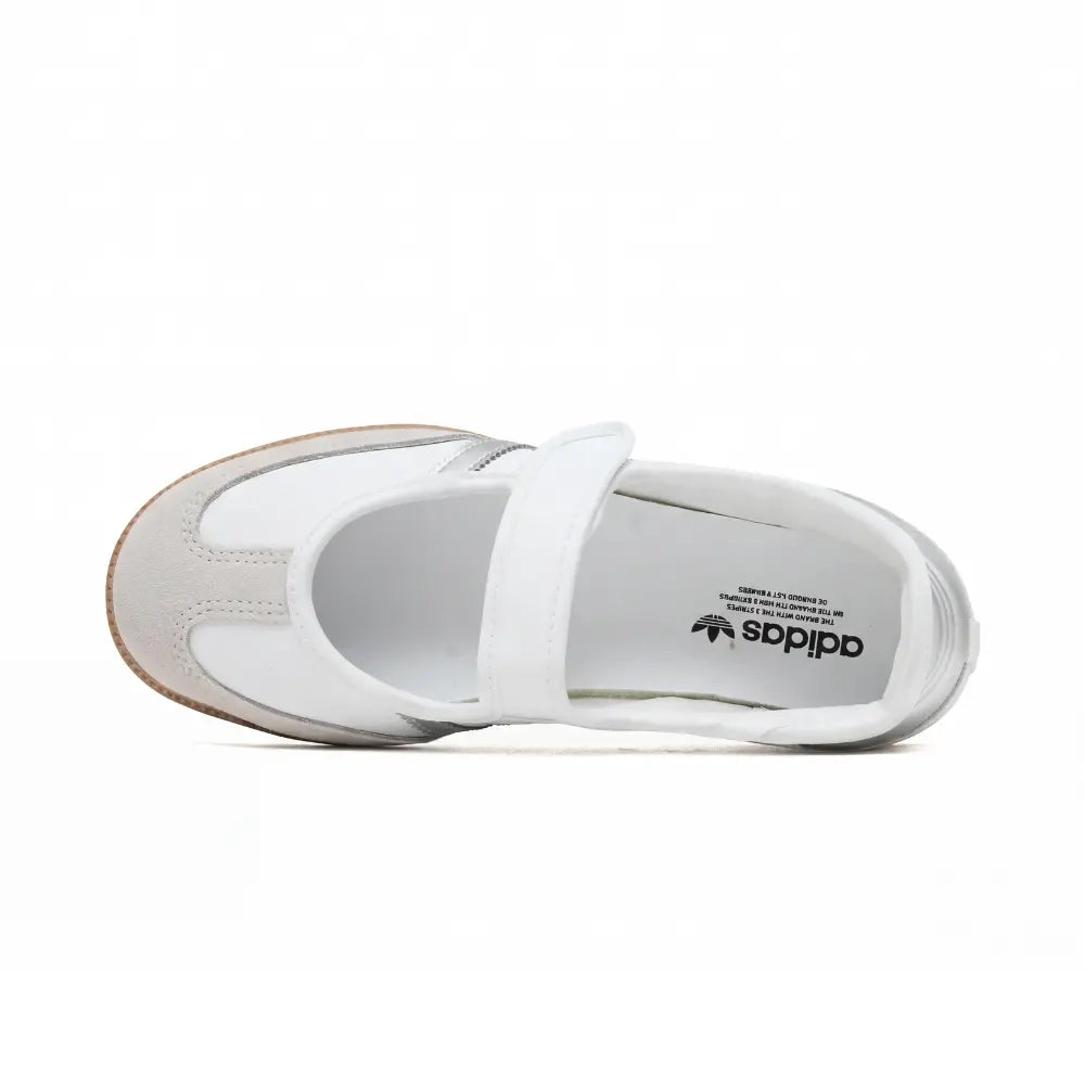 Samba Jane White Silver Metallic