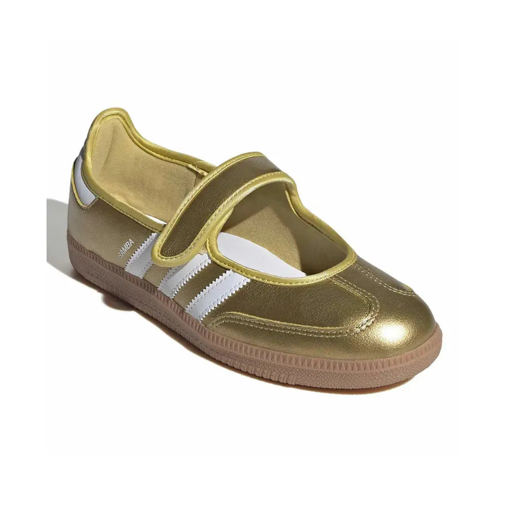 Samba Jane Gold Metallic White