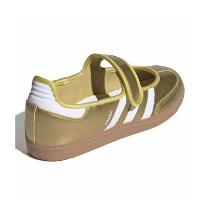 Samba Jane Gold Metallic White