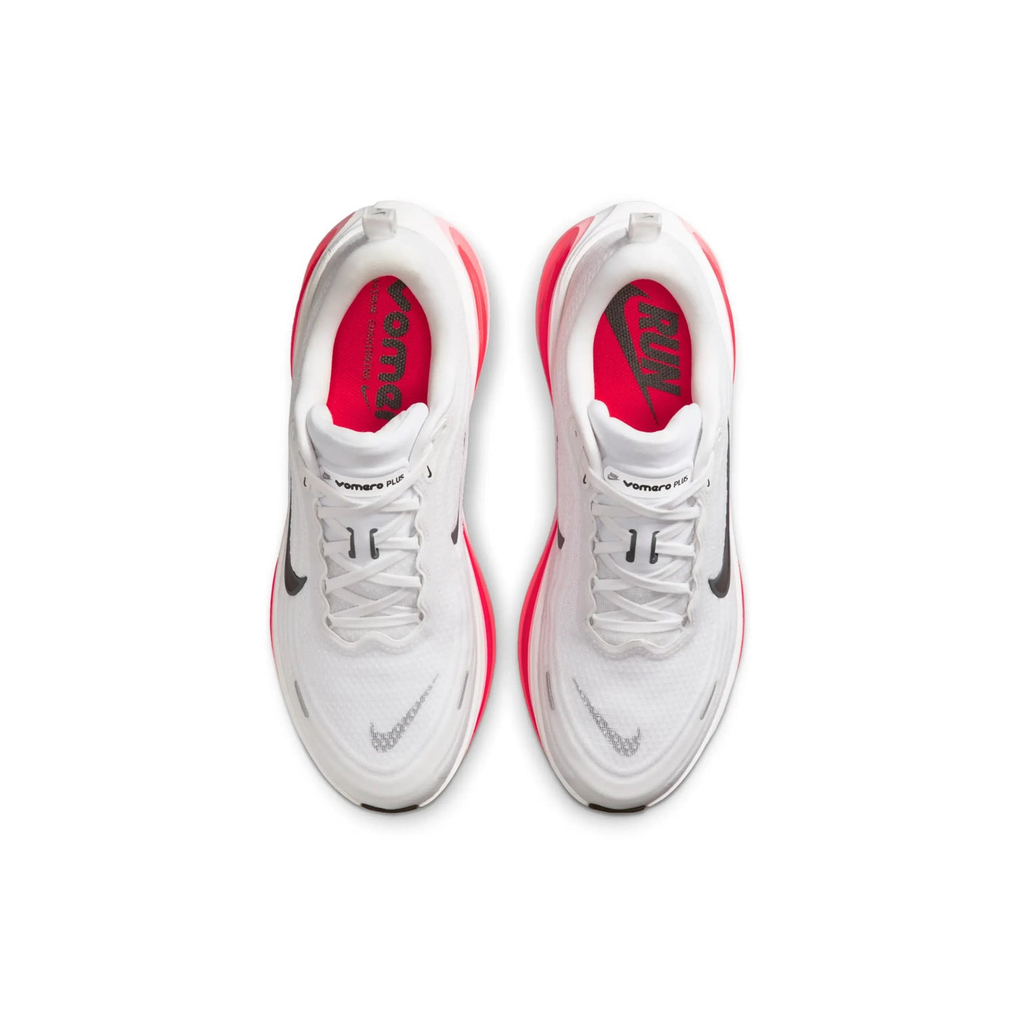 Vomero Plus White Black Bright Crimson