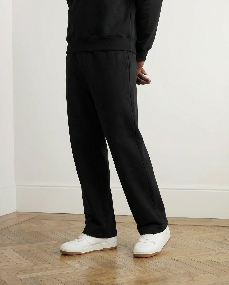 2-Piece Loose Fit Hoodie & Joggers Set – Black