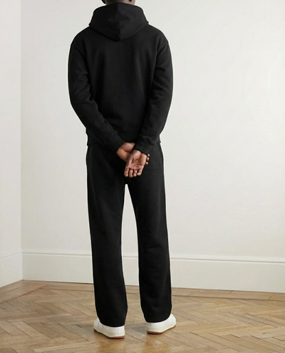 2-Piece Loose Fit Hoodie & Joggers Set – Black