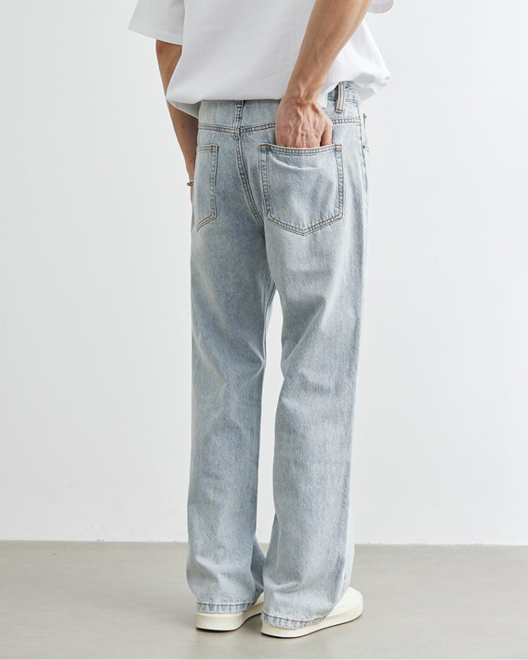 Soft Stone Straight Denim