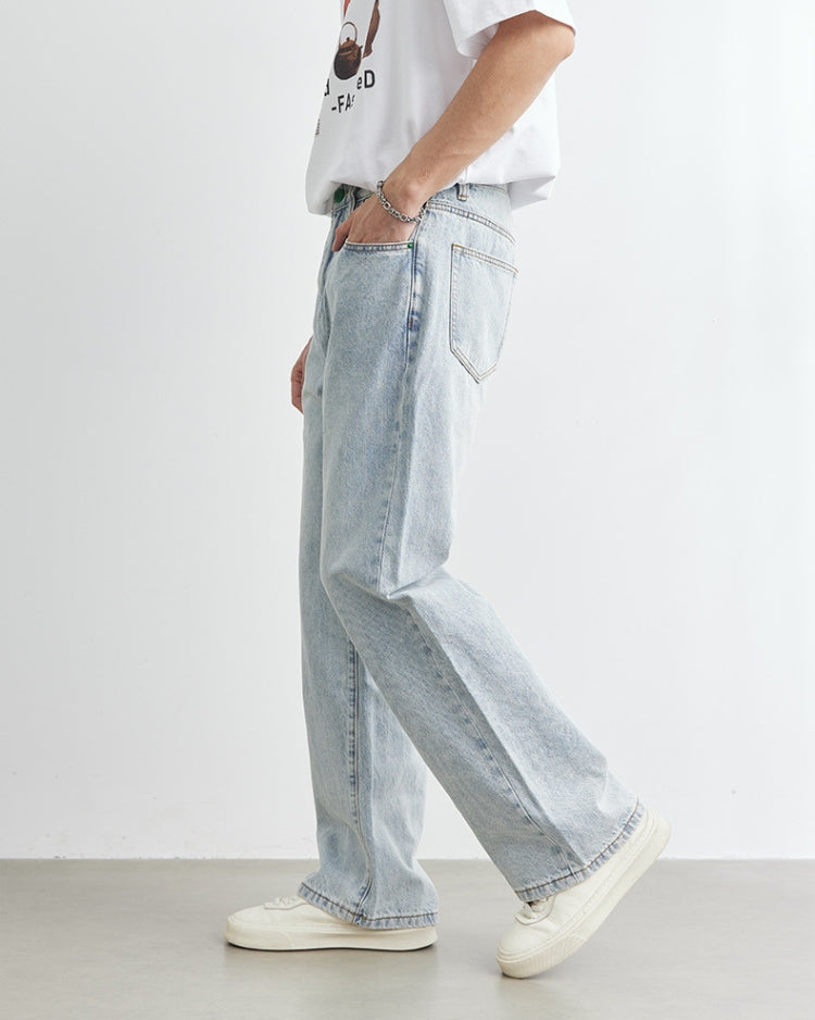 Soft Stone Straight Denim
