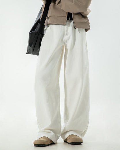 The Stonewash Draped Denim Jeans
